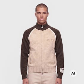 Another Cotton Lab Another Zip Cardigan bruin