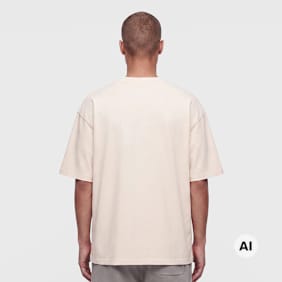 Pegador Signar Oversized Rib Tee bege