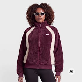 adidas Originals Sherpa Jacket rood