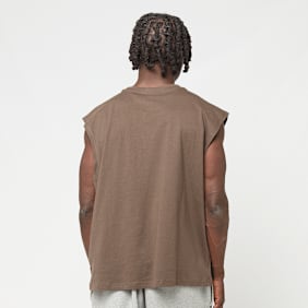 K1X Tag Logo Sleeveless Tee castanho