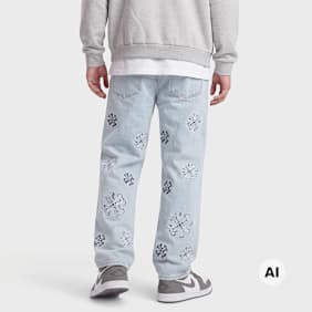 2Y STUDIOS Warin Baggy Fit Jeans blauw