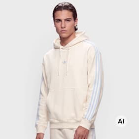 adidas Originals Graphic Fleece Hoodie bege