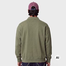Polo Ralph Lauren LSKCRFM15-LONG SLEEVE-SWEATSHIRT cruise olive groen