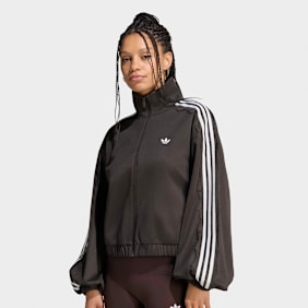 adidas Originals Lace Oversized Archive Track Top brązowy