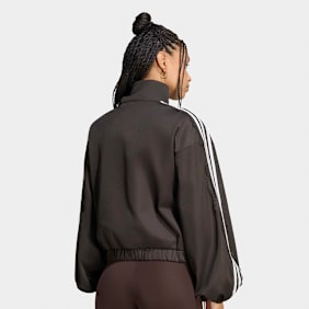 adidas Originals Lace Oversized Archive Track Top marrón