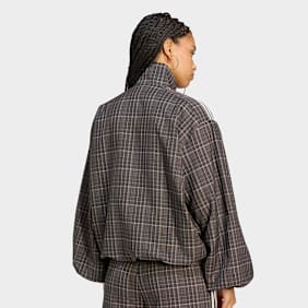 adidas Originals Blousy Check Track Top marrón