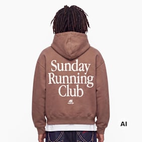 Another Cotton Lab SRC Washed Hoodie smeđa