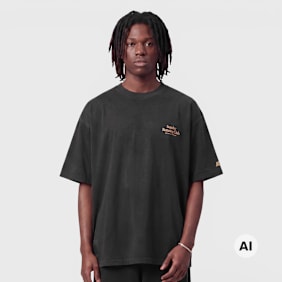 Another Cotton Lab SRC Washed T-Shirt crna