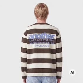 Another Cotton Lab Another Stripe Rave Longsleeve bruin