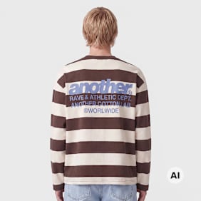 Another Cotton Lab Another Stripe Rave Longsleeve smeđa