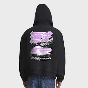 Mister Tee Unleashed Power Fluffy Zip Hoody schwarz