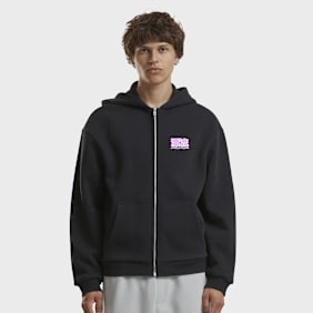 Mister Tee Unleashed Power Fluffy Zip Hoody schwarz