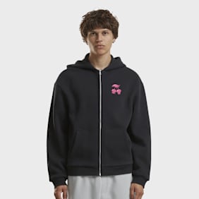 Mister Tee Fresh to Death Cherries Fluffy Zip Hoody schwarz