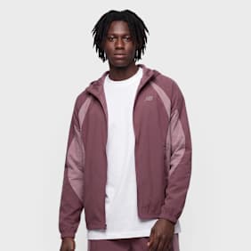 New Balance Color Blocked Woven Jacket czerwony