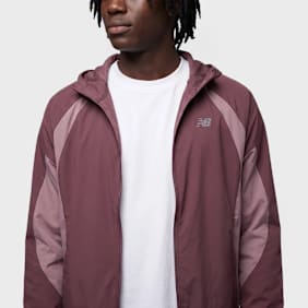 New Balance Color Blocked Woven Jacket vermelho