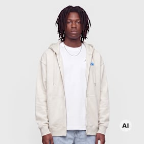 Nike   Sportswear Sport Fleece Graphic Full-Zip Hoodie beige