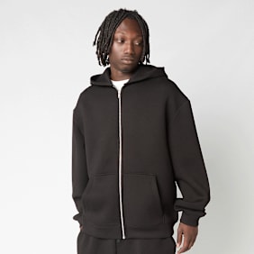 Urban Classics Heavy Scuba Zip Hoody schwarz