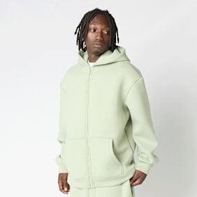 Urban Classics Heavy Scuba Zip Hoody grün
