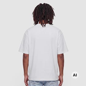 Colucci LOGO T-SHIRT COLLEGE WHITE , AOP MULTI nero