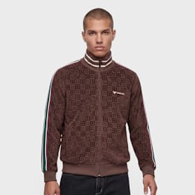 Colucci Velours Checkerboard Trackjacket Braun