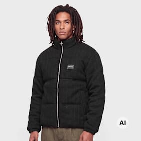 Colucci METAL PLAQUE PUFFERJACKET BLACK negro