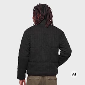 Colucci METAL PLAQUE PUFFERJACKET BLACK preto