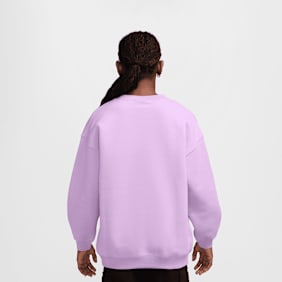 Nike Sportswear Studio Fleece Oversized Crew All-Over-Print Lila