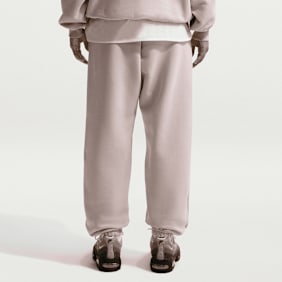 Nike Studio Fleece Mid Weight High Rise Oversized Cuff Pant Beige