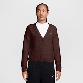 Nike Slim Knit Essential Cardigan vermelho