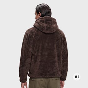 K1X Tag Logo Teddy Hoodie bruin