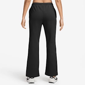 Nike Studio Fleece Medium Weight Mid Rise Open Hem Pant Nero
