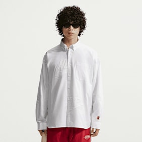 Nike Club Rules Oxford Futura Longsleeve biały