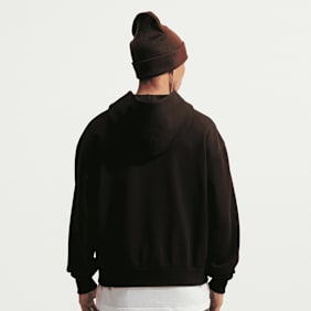 Nike Solo Swoosh Full-Zip Hoodie Nero