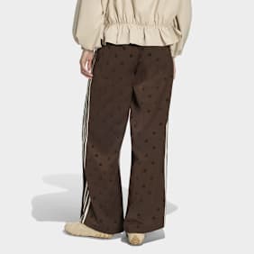 adidas Originals Wide Leg Pants smeđa