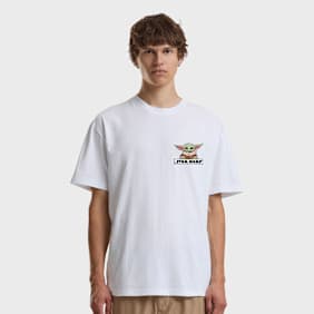 Mister Tee Star Wars Mandalorian Anime Loose Tee blanc
