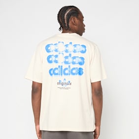 adidas Originals Tri-Logo Graphic T-Shirt beige