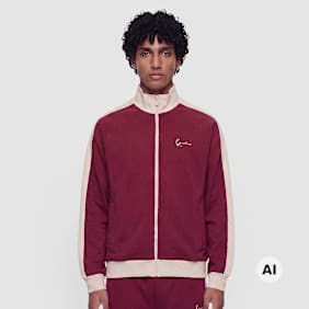 Karl Kani Signature Sidestripe Pique Trackjacket rot