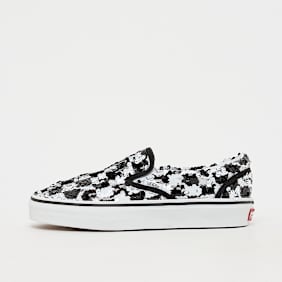 Vans Classic Slip-On checkerboard sequins black/true white zwart