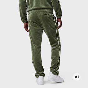 Karl Kani OG Velour Straight Leg Trackpants Grün