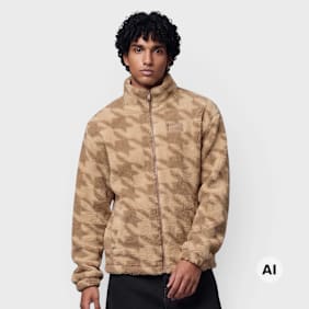 Karl Kani Signature Houndstooth Teddy Troyer bež
