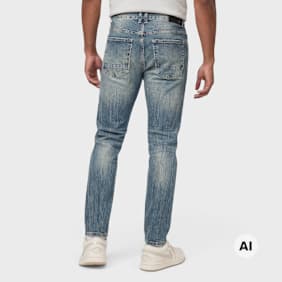 Smoke Rise Vintage Washed Jeans azul