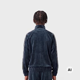 Karl Kani OG Velour Trackjacket niebieski