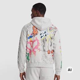 Smoke Rise Doodle Hoodie multicolore