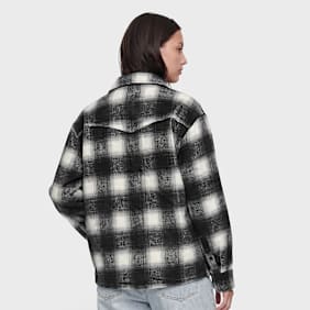 Another Cotton Lab Another Zip Overshirt Nero