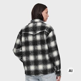 Another Cotton Lab Another Zip Overshirt noir