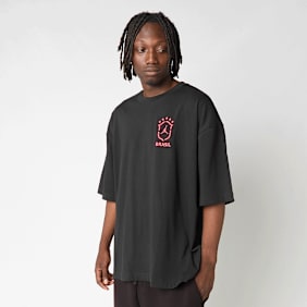 Nike   85 Oversized Graphic Crew-Neck Sweatshirt nero