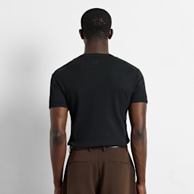 Burocs Slim Rib T-Shirt negro