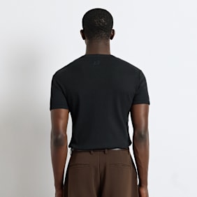 Burocs Slim Rib T-Shirt noir