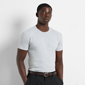 Burocs Slim Rib T-Shirt szary