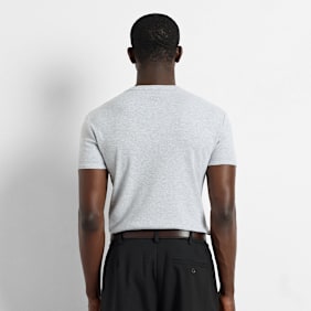 Burocs Slim Rib T-Shirt cinzento